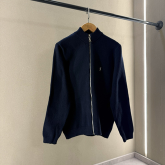 Saint Laurent Premium Zip Kaşmir Lacivert