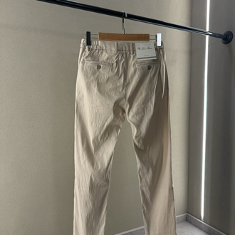 Loro Piana Premium Keten Pantolon Bej