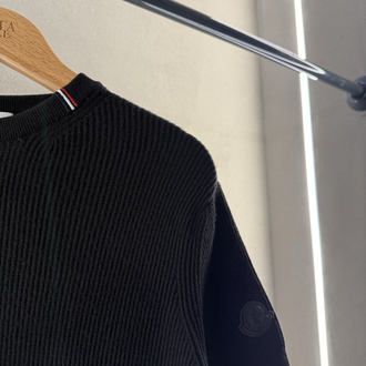 Moncler Premium Triko Tişört İthal Siyah