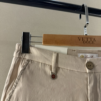 Loro Piana Premium Keten Pantolon Bej