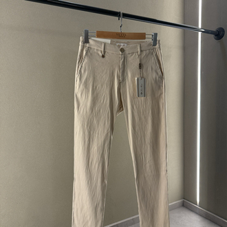 Loro Piana Premium Keten Pantolon Bej
