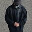 Eskitmeli yıkanmış kalın kumaş Oversize sweat-shirt