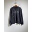Çift fermuarlı yıkamalı ve eskitme sweatshirt ceket