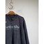 Çift fermuarlı yıkamalı ve eskitme sweatshirt ceket