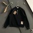 Fermuarlı ekose yama dik yakalı sweatshirt