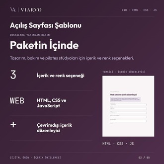 Sektörel Açılış Sayfası Şablonu (HTML · CSS · JS)