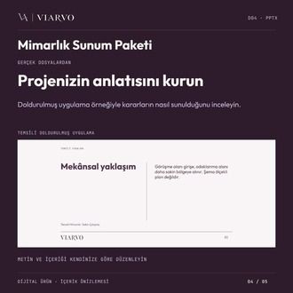 Mimarlık Proje Sunum Paketi (PPTX)