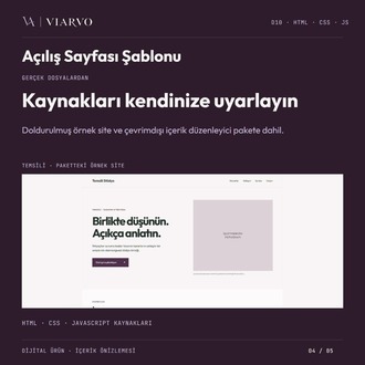 Sektörel Açılış Sayfası Şablonu (HTML · CSS · JS)