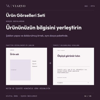 E-Ticaret Ürün Tanıtım Görselleri Seti (PPTX)