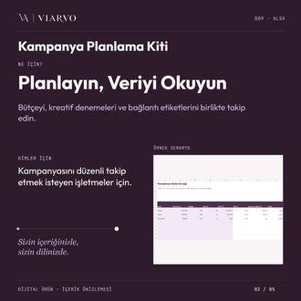 Kampanya Planlama ve Ölçüm Kiti (XLSX)