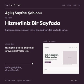 Sektörel Açılış Sayfası Şablonu (HTML · CSS · JS)