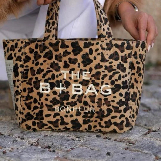 The B + Bag Bonheur Canvas Leopard