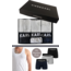 VIEN&KARL Premium Kutuda 6'lı Siyah Gri Lacivert Boxer / Atlet Set