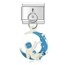Mavi astronot ve ay charm