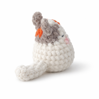 El Yapımı Mini Peluş Kedi