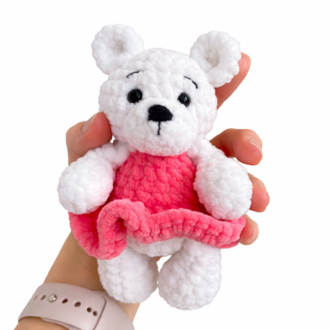 Pembe Elbiseli Peluş Ayıcık