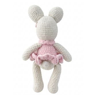 El Örgüsü Amigurumi Elbiseli Tavşan