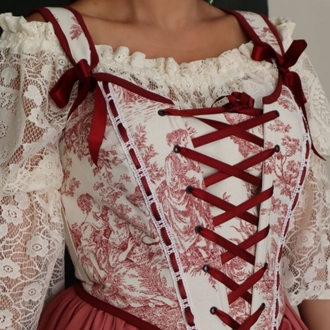 Bordo Fransız korse