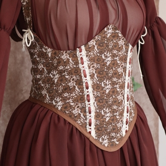 ÇİÇEKLİ KAHVE KORSE
