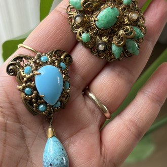Filigre antique brooch 