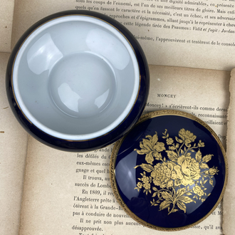 Vintage Fransız Tharaud Limoges Damgalı Porselen Kutu 