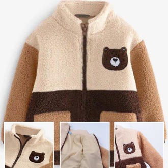 TEDDY PELUŞ AYICIKLI MONT