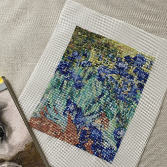 İrisler Van Gogh kanaviçe tablo