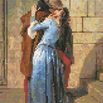 Francesco Hayez The Kiss kanaviçe deseni 15 x 22 cm 39 renk