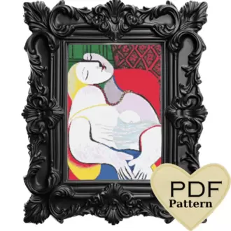 The Dream pablo picasso kanaviçe deseni- 35x47 cm-30 renkli- 193x258 stitches