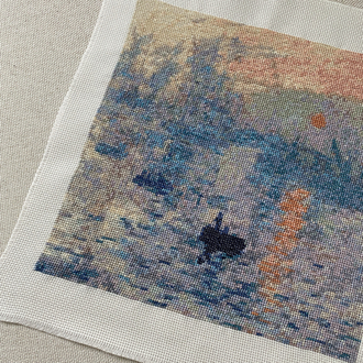 Monet Sunrise kanaviçe tablo