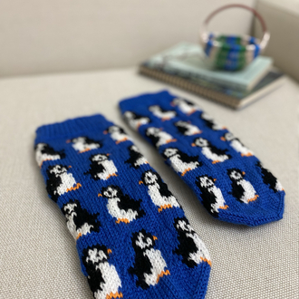 Penguen temalı çorap