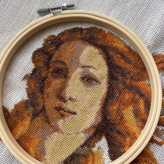 Venüs Botticelli kanaviçe deseni 23x18 cm pattern