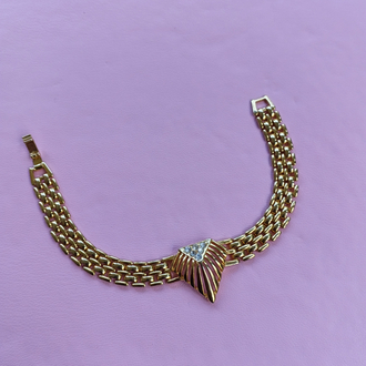 Vintage gold taşlı bileklik