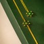 BLC1013 - Yeşil Taşlı Kamelya Çiçeği Bileklik