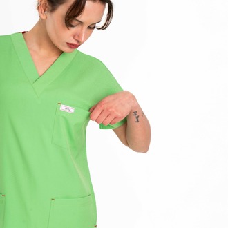 Epione Serisi Neon Yeşil V-Soft Likralı Cerrahi Takım