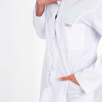 Beyaz Alpaka Doktor Önlüğü 01