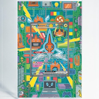 Rotom ex - Phantasmal Flames - Extended Art Display