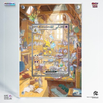 Alakazam ex 151 - Extended Art Display