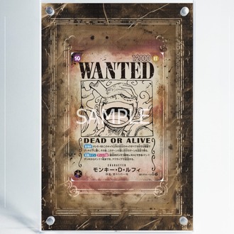 Monkey D. Luffy - WANTED - Extended Art Display