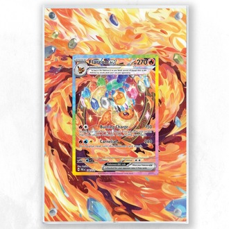 Flareon ex Prismatic Evolutions - Extended Art Display