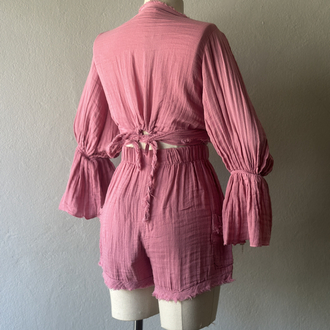 Özel tasarım boho - 3lü takım - pembe 