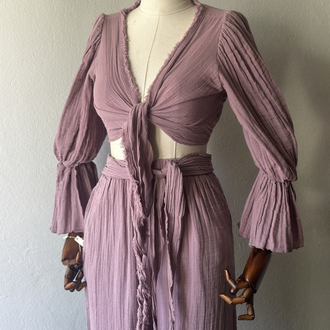 Riva 2li takım - Özel Boho Tasarım - Gül Kurusu 