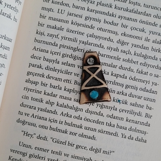 Ahşap Görünümlü Vintage Kolye Ucu