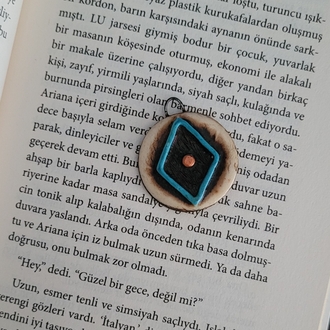 Ahşap Görünümlü Vintage Kolye Ucu
