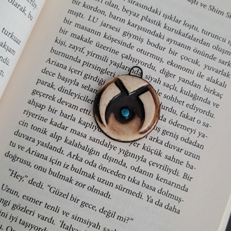 Ahşap Görünümlü Vintage Kolye Ucu