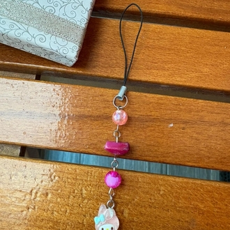 Pembe Telefon Charmı