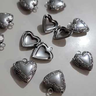 Kapaklı Çelik Kolye Ucu/Charm