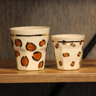 Voi ADA Ceramics Leopar Detaylı Espresso Bardak