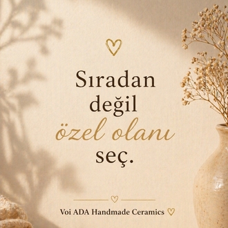Voi ADA Ceramics Leopar Dokunuşlu Fiyonk Modelli Fincan