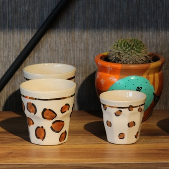 Voi ADA Ceramics Leopar Detaylı Espresso Bardak